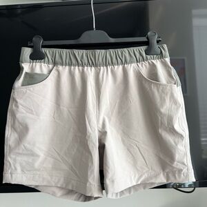 Bauer Women's Cream and Gray Athletic Shorts